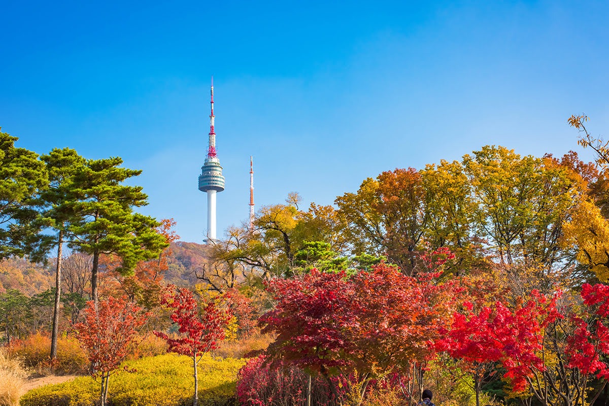 Tháp Namsan mùa thu
